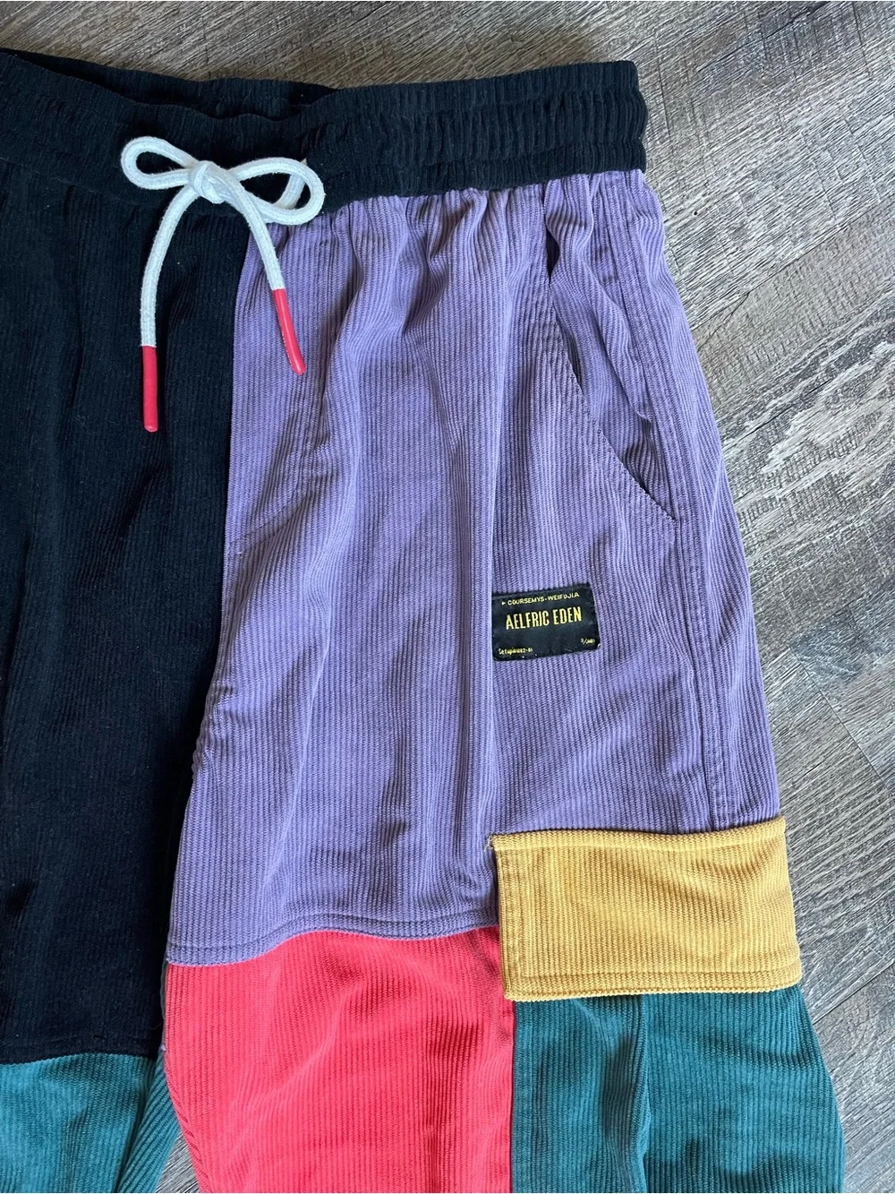 Aelfric Eden colorblock cargo corduroy pants - Picture 3 of 7